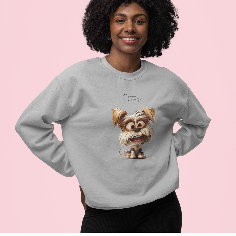 Personalized Pet Swear Shirt Using Pet Portrait in Caricature Style