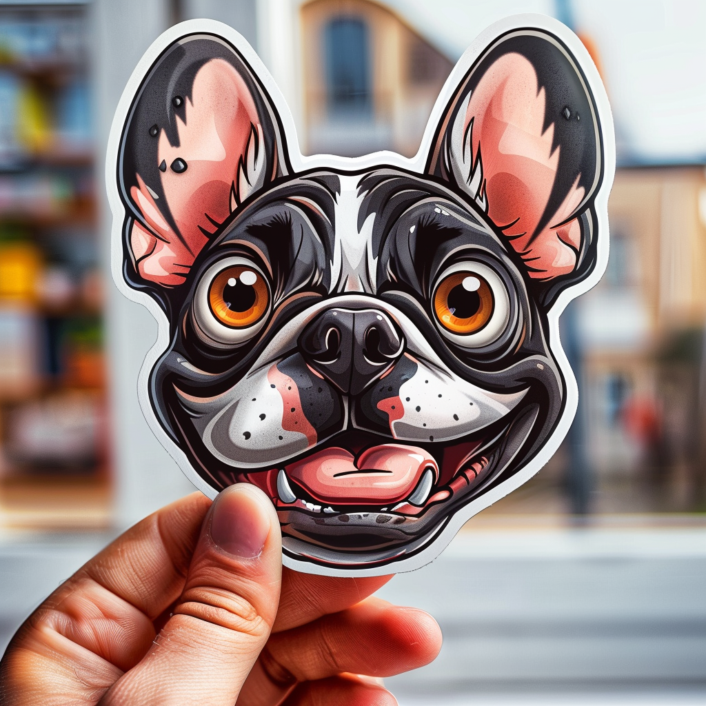 Custom Sticker Using Pet Photo with Caricature Style